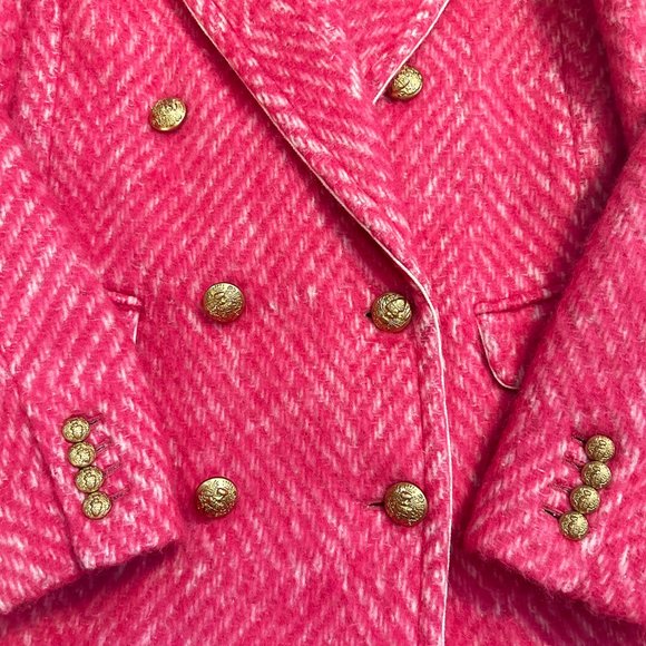 J. Crew Diamond Tweed Coat Size 4 - Picture 6 of 8